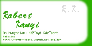 robert kanyi business card